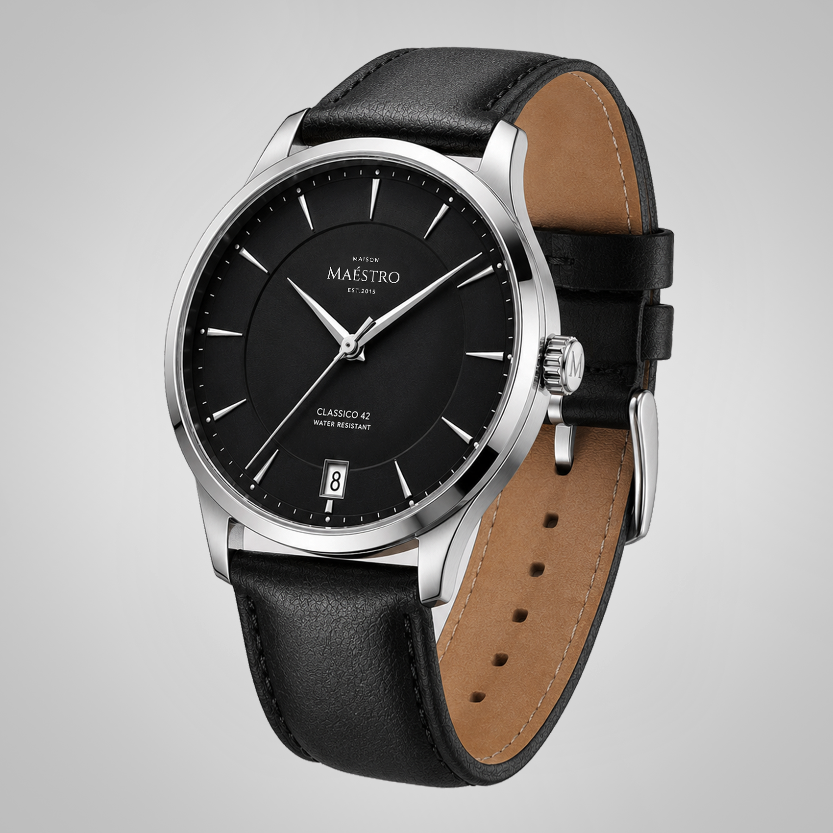 CLASSICO 42 - BLACK LEATHER